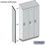 Salsbury Industries 22238BLU Side Panel - for 24 Inch Deep Designer Wood Locker - with Sloping Hood - Blue