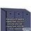 Salsbury Industries 22257BLU Sloping Hood - for 15 Inches Wide - 24 Inch Deep Designer Wood Locker - 3 Wide - Blue