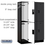 Salsbury Industries 22368BLK 15" Wide Double Tier Designer Wood Locker - 3 Wide - 6 Feet High - 18 Inches Deep - Black