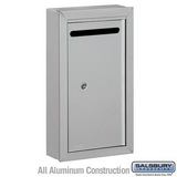 Salsbury Industries Letter Box (Includes Commercial Lock) - Slim - Surface Mounted - Private Access