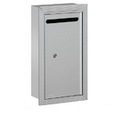 Salsbury Industries 2265AP Letter Box (Includes Commercial Lock) - Slim - Recessed Mounted - Aluminum - Private Access