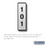Salsbury Industries 2267 Custom Engraved Self Adhesive Placard - for Aluminum Mailbox Door
