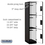Salsbury Industries 23161BLK 15" Wide Triple Tier Designer Wood Locker - 1 Wide - 6 Feet High - 21 Inches Deep - Black