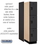 Salsbury Industries 23164BLK 15" Wide Triple Tier Designer Wood Locker - 1 Wide - 6 Feet High - 24 Inches Deep - Black