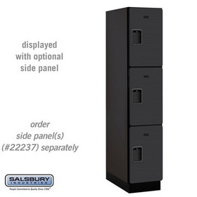 Salsbury Industries 15" Wide Triple Tier Designer Wood Locker - 1 Wide - 6 Feet High - 24 Inches Deep