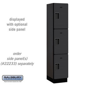 Salsbury Industries 15" Wide Triple Tier Designer Wood Locker - 1 Wide - 6 Feet High - 18 Inches Deep