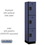 Salsbury Industries 23168BLU 15" Wide Triple Tier Designer Wood Locker - 1 Wide - 6 Feet High - 18 Inches Deep - Blue