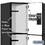 Salsbury Industries 23361BLK 15" Wide Triple Tier Designer Wood Locker - 3 Wide - 6 Feet High - 21 Inches Deep - Black