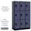 Salsbury Industries 23368BLU 15" Wide Triple Tier Designer Wood Locker - 3 Wide - 6 Feet High - 18 Inches Deep - Blue