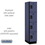 Salsbury Industries 24161BLU 15" Wide Four Tier Designer Wood Locker - 1 Wide - 6 Feet High - 21 Inches Deep - Blue
