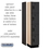 Salsbury Industries 24168BLK 15" Wide Four Tier Designer Wood Locker - 1 Wide - 6 Feet High - 18 Inches Deep - Black