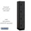Salsbury Industries 24168BLK 15" Wide Four Tier Designer Wood Locker - 1 Wide - 6 Feet High - 18 Inches Deep - Black