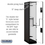 Salsbury Industries 27164BLK 15" Wide Double Tier 'S' Style Designer Wood Locker - 1 Wide - 6 Feet High - 24 Inches Deep - Black