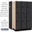 Salsbury Industries 27361BLK 15" Wide Double Tier 'S' Style Designer Wood Locker - 3 Wide - 6 Feet High - 21 Inches Deep - Black