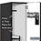 Salsbury Industries 27364BLK 15" Wide Double Tier 'S' Style Designer Wood Locker - 3 Wide - 6 Feet High - 24 Inches Deep - Black
