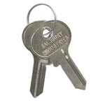 Salsbury Industries 30029 Key Blanks - for Key Padlocks of Designer Open Access Lockers - Box of (50)