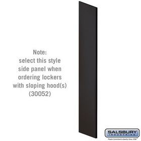 Salsbury Industries Side Panel - for Open Access Designer Locker and Designer Gear Locker - 24 Inches Deep - with Sloping Hood