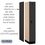 Salsbury Industries 31161BLK 12" Wide Single Tier Designer Wood Locker - 1 Wide - 6 Feet High - 21 Inches Deep - Black