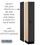 Salsbury Industries 31168BLK 12" Wide Single Tier Designer Wood Locker - 1 Wide - 6 Feet High - 18 Inches Deep - Black