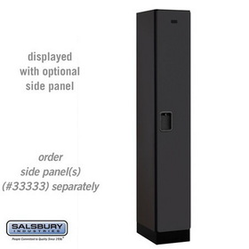 Salsbury Industries 12" Wide Single Tier Designer Wood Locker - 1 Wide - 6 Feet High - 18 Inches Deep
