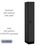 Salsbury Industries 31168BLK 12" Wide Single Tier Designer Wood Locker - 1 Wide - 6 Feet High - 18 Inches Deep - Black