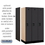 Salsbury Industries 31351BLK 12" Wide Single Tier Designer Wood Locker - 3 Wide - 5 Feet High - 21 Inches Deep - Black