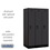 Salsbury Industries 31351BLK 12" Wide Single Tier Designer Wood Locker - 3 Wide - 5 Feet High - 21 Inches Deep - Black
