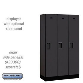 Salsbury Industries 12" Wide Single Tier Designer Wood Locker - 3 Wide - 5 Feet High - 15 Inches Deep