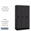 Salsbury Industries 31355BLK 12" Wide Single Tier Designer Wood Locker - 3 Wide - 5 Feet High - 15 Inches Deep - Black