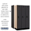 Salsbury Industries 31358BLK 12" Wide Single Tier Designer Wood Locker - 3 Wide - 5 Feet High - 18 Inches Deep - Black