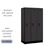 Salsbury Industries 31358BLK 12" Wide Single Tier Designer Wood Locker - 3 Wide - 5 Feet High - 18 Inches Deep - Black