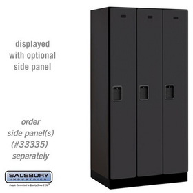 Salsbury Industries 12" Wide Single Tier Designer Wood Locker - 3 Wide - 6 Feet High - 21 Inches Deep