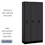 Salsbury Industries 31365BLK 12" Wide Single Tier Designer Wood Locker - 3 Wide - 6 Feet High - 15 Inches Deep - Black