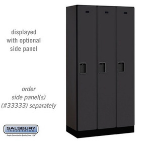 Salsbury Industries 12" Wide Single Tier Designer Wood Locker - 3 Wide - 6 Feet High - 18 Inches Deep