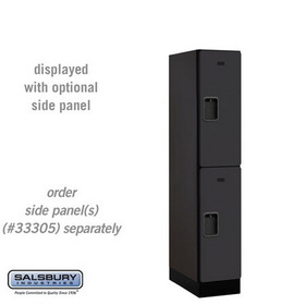 Salsbury Industries 12" Wide Double Tier Designer Wood Locker - 1 Wide - 5 Feet High - 21 Inches Deep