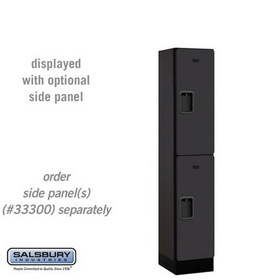 Salsbury Industries 12" Wide Double Tier Designer Wood Locker - 1 Wide - 5 Feet High - 15 Inches Deep