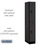 Salsbury Industries 32161BLK 12" Wide Double Tier Designer Wood Locker - 1 Wide - 6 Feet High - 21 Inches Deep - Black