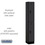 Salsbury Industries 32165BLK 12" Wide Double Tier Designer Wood Locker - 1 Wide - 6 Feet High - 15 Inches Deep - Black