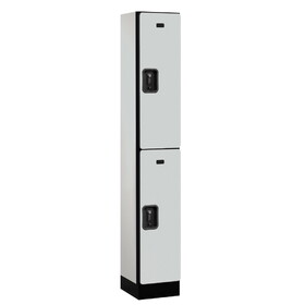 Salsbury 12" Wide Double Tier Designer Wood Locker - 1 Wide - 6 Feet High - 15 Inches Deep - Resettable Combination Locks