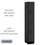 Salsbury Industries 32168BLK 12" Wide Double Tier Designer Wood Locker - 1 Wide - 6 Feet High - 18 Inches Deep - Black