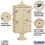 Salsbury Industries 3304R-SAN-U Regency Decorative Outdoor Parcel Locker with 4 Compartments in Sandstone with USPS Access - Type II
