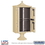 Salsbury Industries 3304R-SAN-U Regency Decorative Outdoor Parcel Locker with 4 Compartments in Sandstone with USPS Access - Type II