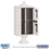 Salsbury Industries 3304R-WHT-P Regency Outdoor Parcel Locker (Includes Pedestal, CBU Top and Pedestal Cover - Short and Master Commercial Locks) - 4 Compartments - White - Private Access