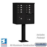 Salsbury Industries Cluster Box Unit with 8 Doors and 2 Parcel Lockers with USPS Access - Type I