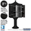 Salsbury Industries 3308R-BLK-U Regency Decorative Cluster Box Unit with 8 Doors and 2 Parcel Lockers in Black with USPS Access - Type I
