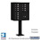 Salsbury Industries 3312BLK-U Cluster Box Unit with 12 Doors and 1 Parcel Locker in Black with USPS Access - Type II