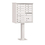 Salsbury Industries 3312WHT-P Cluster Box Unit (Includes Pedestal and Master Commercial Locks) - 12 A Size Doors - Type II - White - Private Access