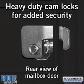 Salsbury Industries 3313BLK-P Cluster Box Unit (Includes Pedestal and Master Commercial Locks) - 13 B Size Doors - Type IV - Black - Private Access