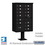 Salsbury Industries 3313BLK-U Cluster Box Unit with 13 Doors and 1 Parcel Locker in Black with USPS Access - Type IV