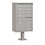 Salsbury Industries 3313GRY-P Cluster Box Unit (Includes Pedestal and Master Commercial Locks) - 13 B Size Doors - Type IV - Gray - Private Access